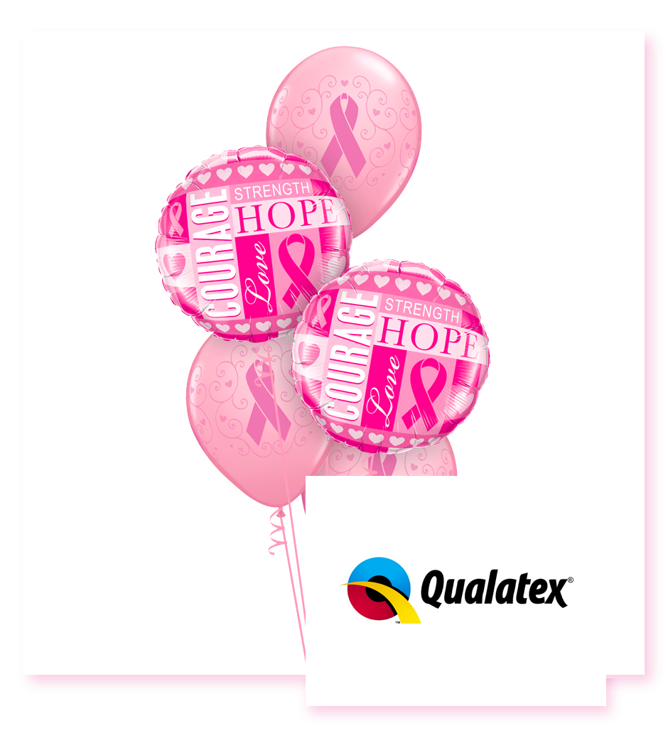 Pink Ribbon balloons
