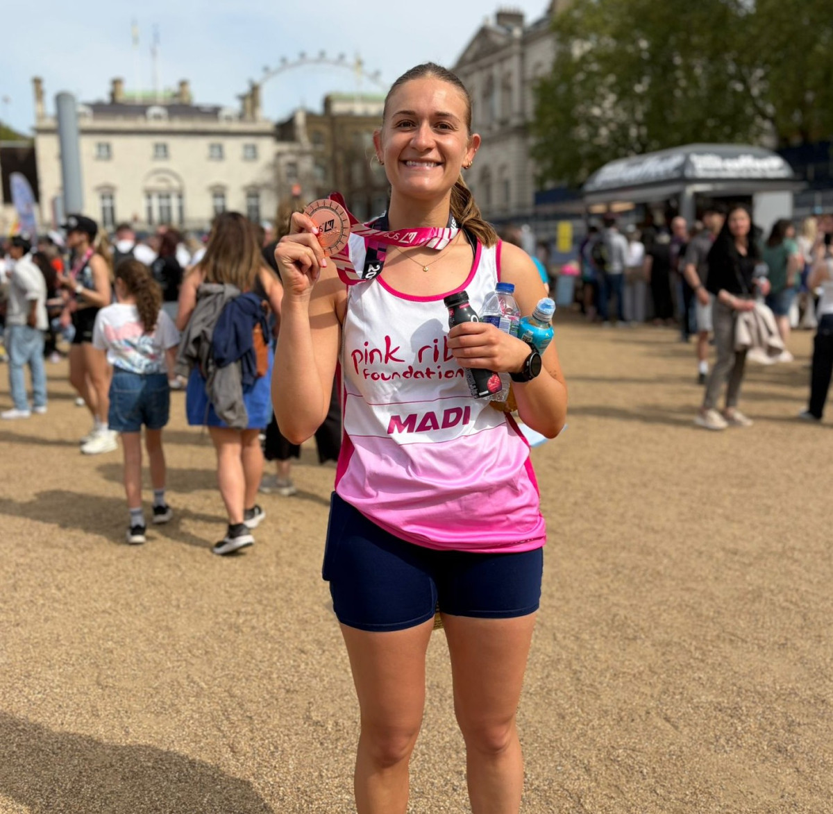 Madi Completes the London Marathon for Pink Ribbon Foundation