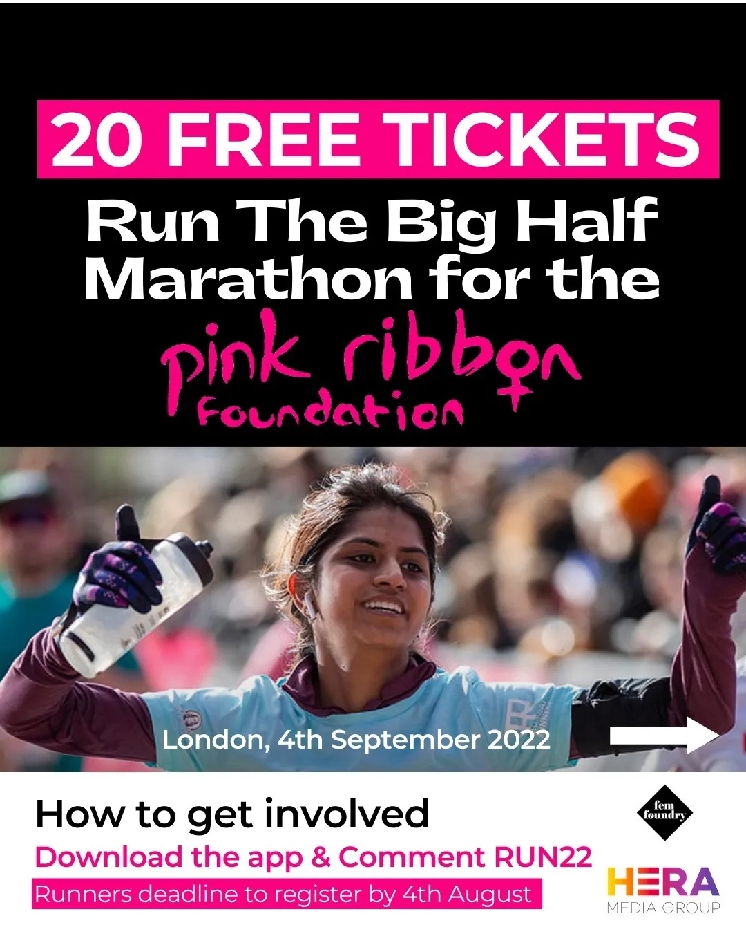 FREE places for the BIG HALF Marathon