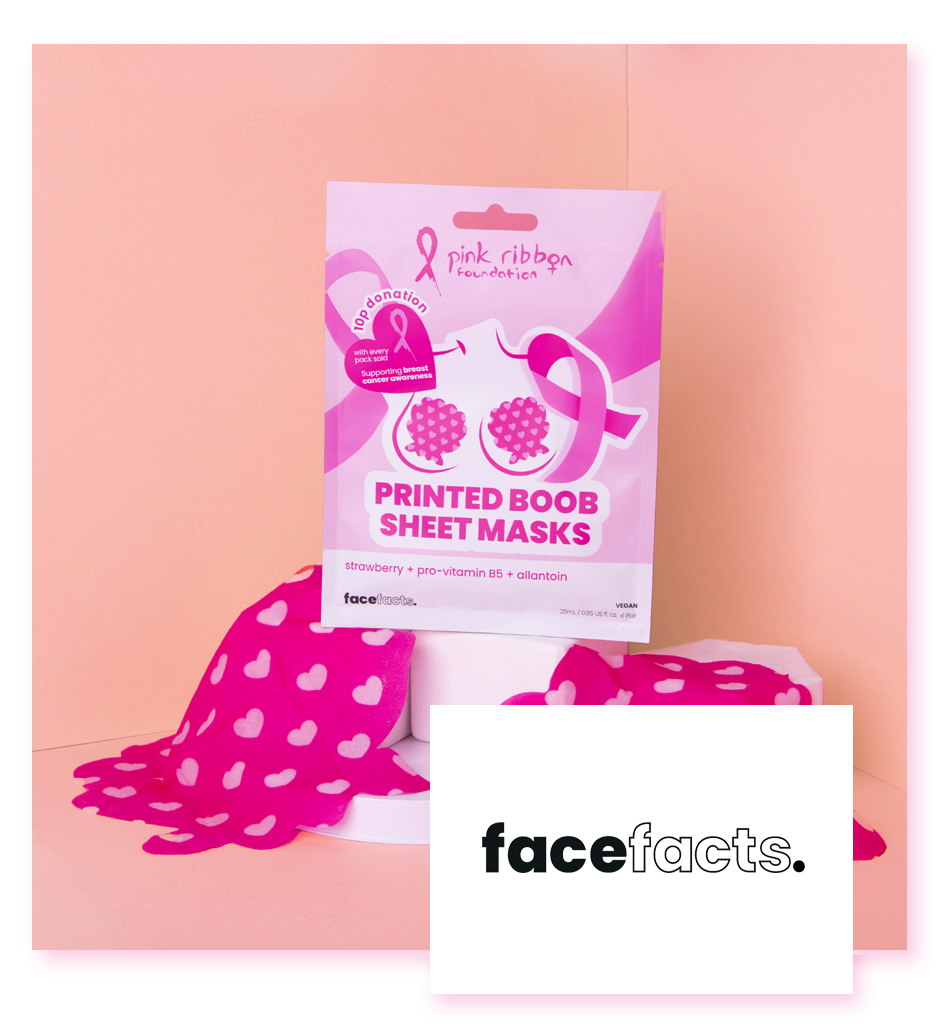 Hydrating Strawberry Printed Boob Mask
