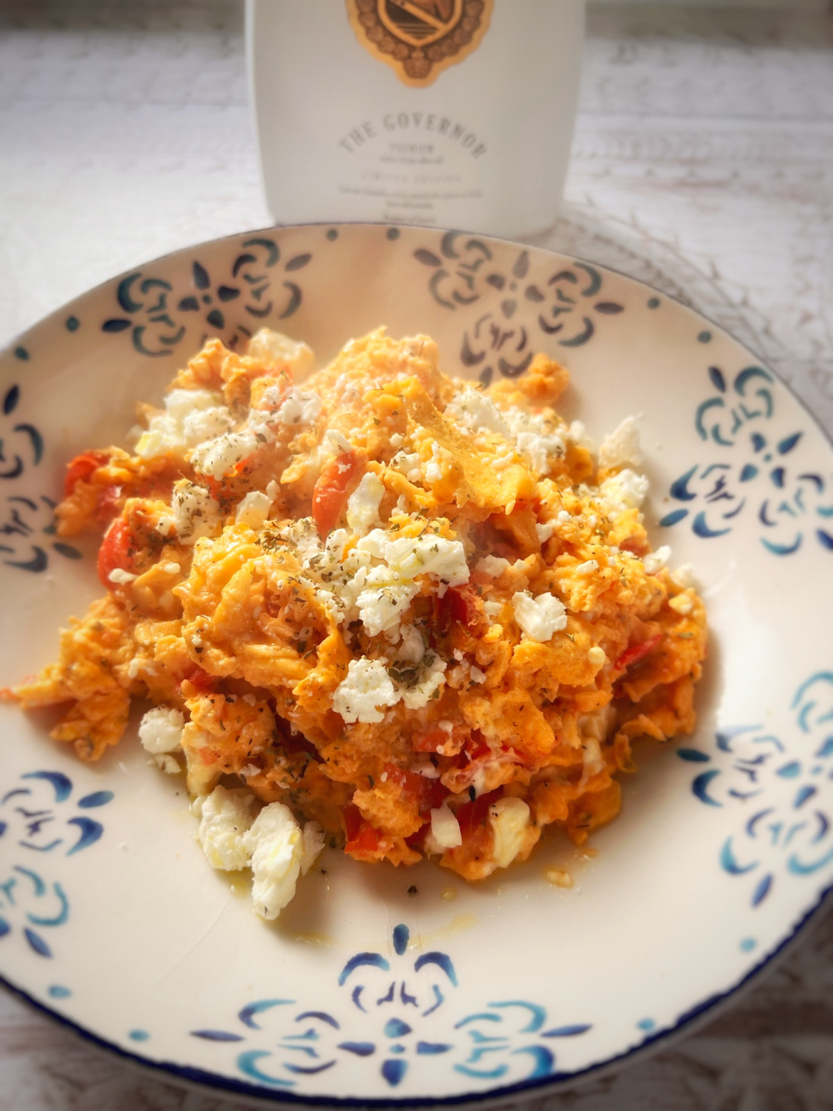 Greek scrambled eggs